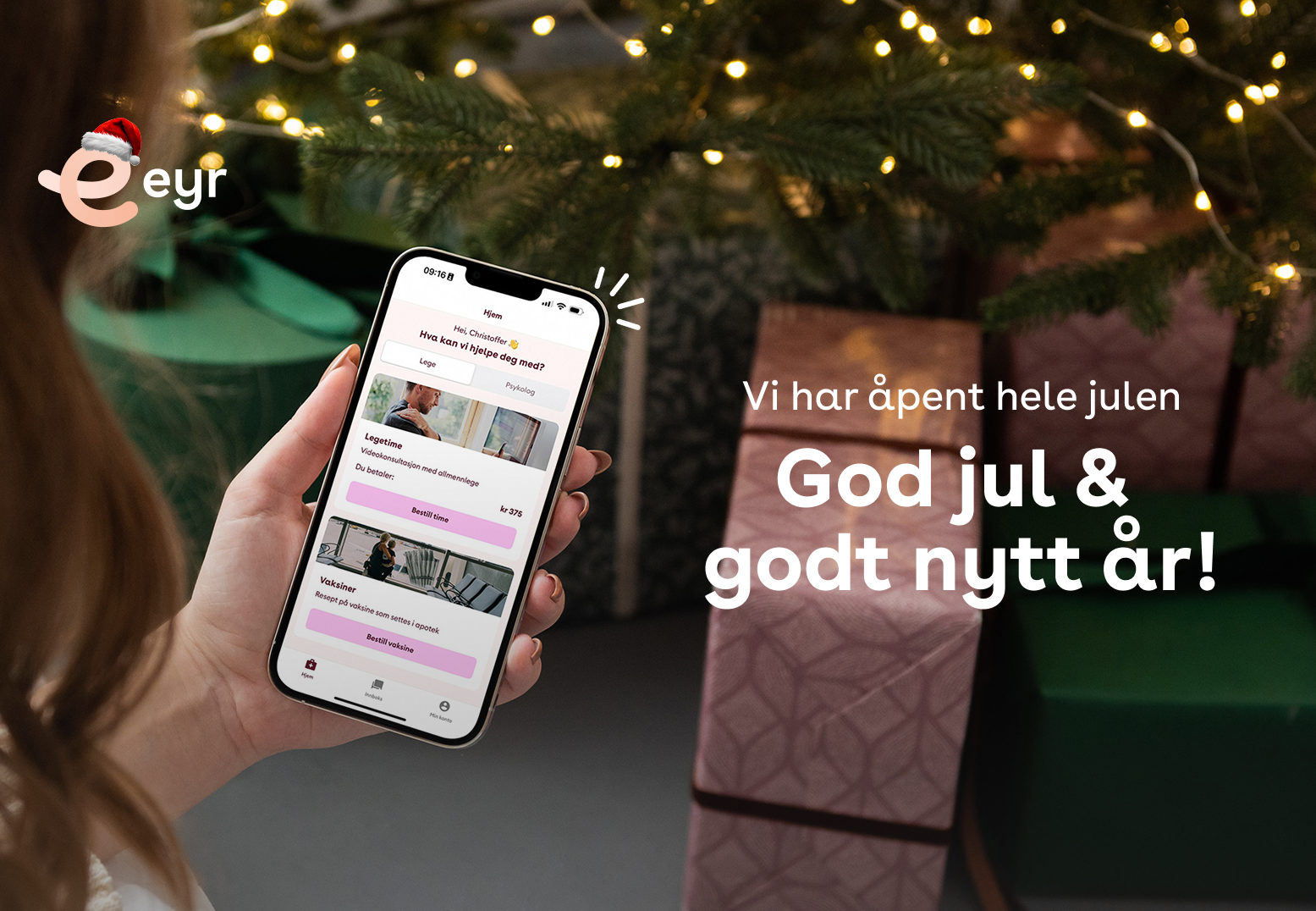 Vi har åpent hele julen!